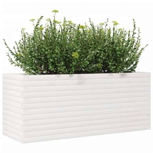 Vrtna sadilica bijela 110x40x45,5 cm od masivne borovine - Bijela 110 x 40 x 45.5 cm 1 Cijena