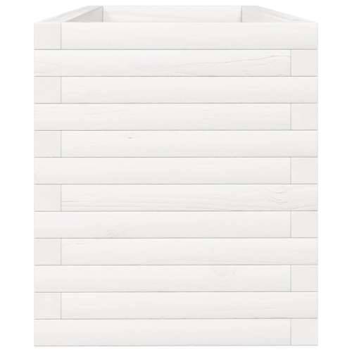 Vrtna sadilica bijela 110x40x45,5 cm od masivne borovine - Bijela 110 x 40 x 45.5 cm 1 Cijena
