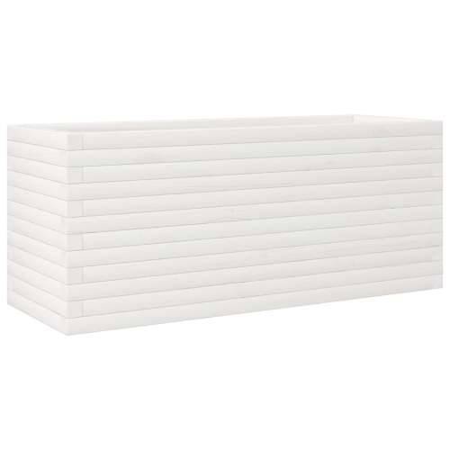 Vrtna sadilica bijela 110x40x45,5 cm od masivne borovine - Bijela 110 x 40 x 45.5 cm 1 Cijena