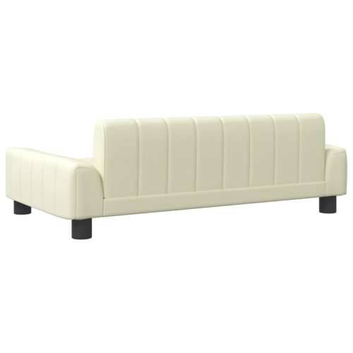 Dječja fotelja krem 90x53x30 cm od umjetne kože - Krema 90 x 53 x 30 cm Cijena