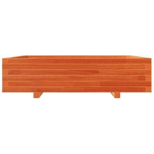 Vrtna sadilica voštano smeđa 100x100x26,5 cm masivna borovina Cijena
