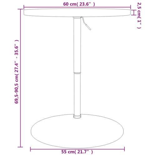 Barski stol Ø 60 x 90,5 cm od masivne hrastovine - Prirodna 60 x 90.5 cm 1 masivna hrastovina Cijena