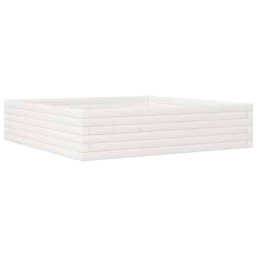 Vrtna sadilica bijela 100x100x23 cm od masivne borovine - Bijela 100 x 100 x 23 cm 1 Cijena