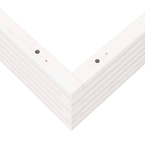 Vrtna sadilica bijela 100x100x23 cm od masivne borovine - Bijela 100 x 100 x 23 cm 1 Cijena