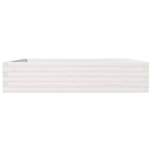 Vrtna sadilica bijela 110x110x23 cm od masivne borovine - Bijela 110 x 110 x 23 cm 1 Cijena