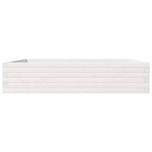 Vrtna sadilica bijela 110x110x23 cm od masivne borovine - Bijela 110 x 110 x 23 cm 1 Cijena
