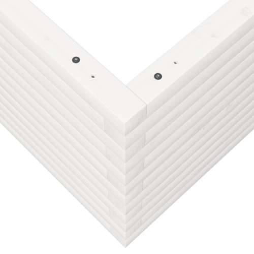Vrtna sadilica bijela 60x60x45,5 cm od masivne borovine - Bijela 60 x 60 x 45.5 cm 1 Cijena
