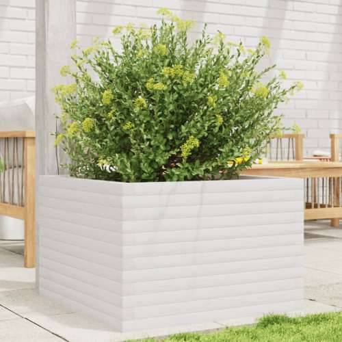 Vrtna sadilica bijela 70x70x45,5 cm od masivne borovine - Bijela 70 x 70 x 45.5 cm 1 Cijena