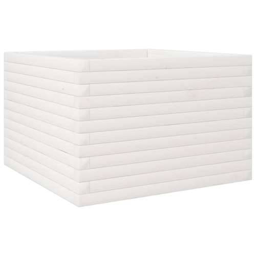 Vrtna sadilica bijela 70x70x45,5 cm od masivne borovine - Bijela 70 x 70 x 45.5 cm 1 Cijena