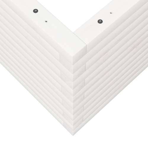 Vrtna sadilica bijela 70x70x45,5 cm od masivne borovine - Bijela 70 x 70 x 45.5 cm 1 Cijena