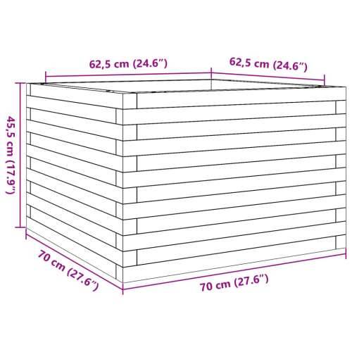 Vrtna sadilica 70x70x45,5 cm od masivnog drva duglazije - Prirodni douglas 70 x 70 x 45.5 cm 1 Cijena