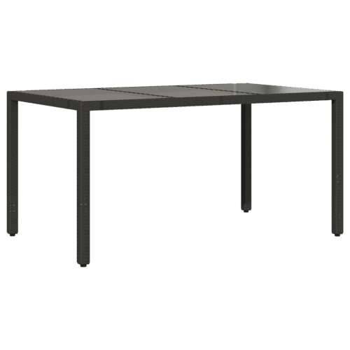 Vrtna garnitura - 7-dijelni vrtni blagovaonski set s jastucima crni od poliratana - 150 x 90 x 75 cm pe rattan 6 Cijena