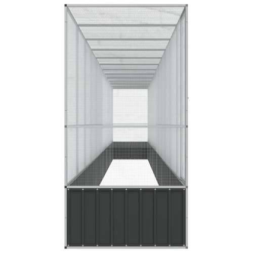 Kavez za ptice s produžetkom srebrni 1250,5x107x212 cm čelični - 1250.5 x 107 x 212 cm Cijena