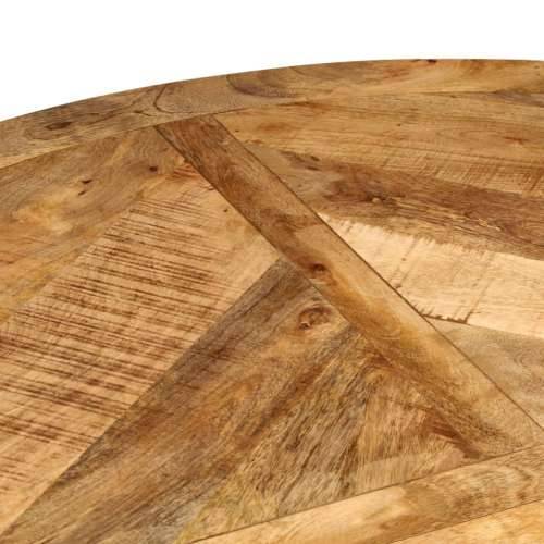 Blagovaonski stol Ø 110 x 75 cm masivno grubo drvo manga - 110 x 75 cm 1 Grubo masivno drvo manga Cijena