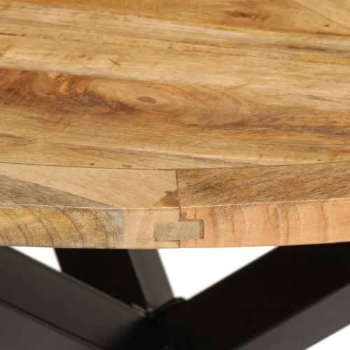 Blagovaonski stol Ø 110 x 75 cm masivno grubo drvo manga - 110 x 75 cm 1 Grubo masivno drvo manga Cijena