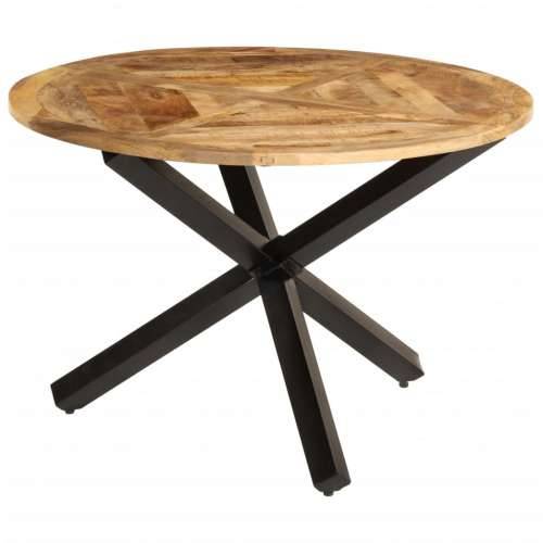 Blagovaonski stol Ø 110 x 75 cm masivno grubo drvo manga - 110 x 75 cm 1 Grubo masivno drvo manga Cijena