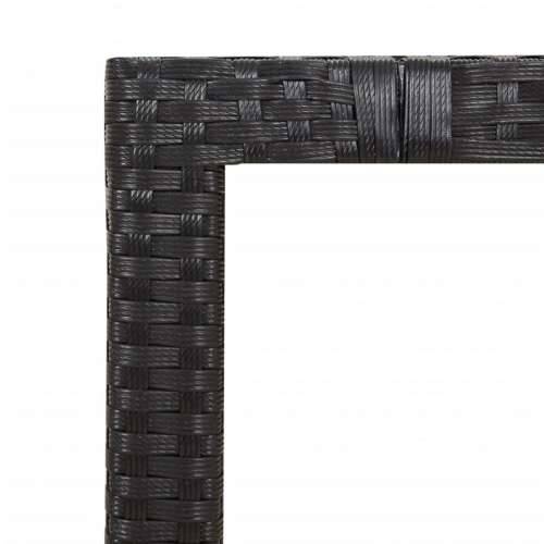 Vrtna garnitura - 5-dijelni vrtni blagovaonski set s jastucima od poliratana crni - 90 x 90 x 75 cm pe rattan 4 Cijena