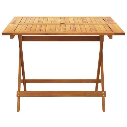 Vrtna garnitura - 5-dijelni vrtni blagovaonski set bež poliratana i masivno drvo - Bež 90 x 90 x 75 cm 1 Cijena