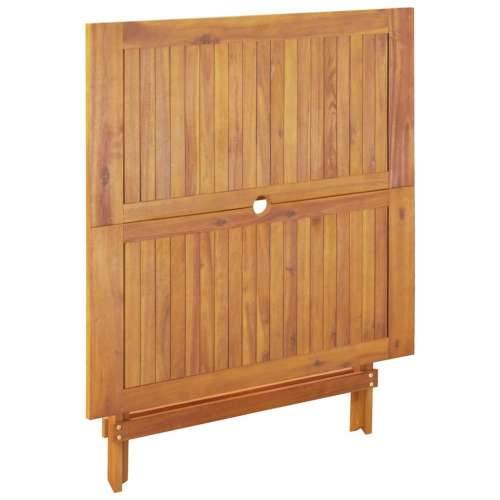 Vrtna garnitura - 5-dijelni vrtni blagovaonski set bež poliratana i masivno drvo - Bež 90 x 90 x 75 cm 1 Cijena