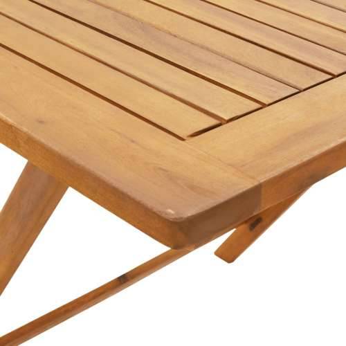 Vrtna garnitura - 5-dijelni vrtni blagovaonski set bež poliratana i masivno drvo - Bež 90 x 90 x 75 cm 1 Cijena