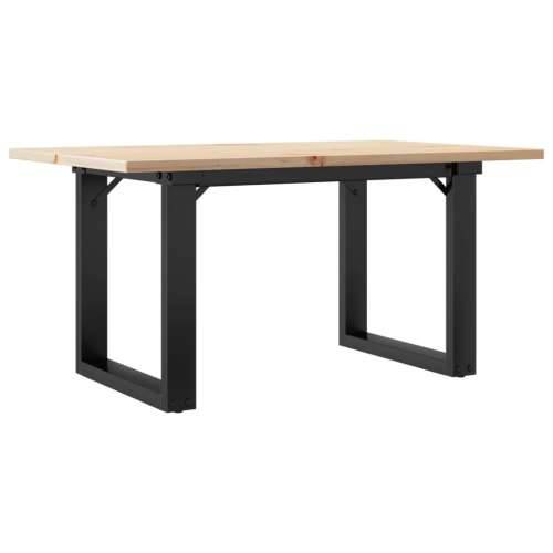 Stolić za kavu O-oblika 80x50x40 cm borovina i čelik - 80 x 50 x 40 cm 1 O-oblik O-okvir Cijena