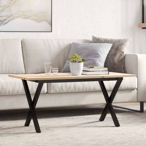 Stolić za kavu X-oblika 100x50x45cm borovina i čelik - 100 x 50 x 45 cm 1 Oblik slova X x-okvir Cijena