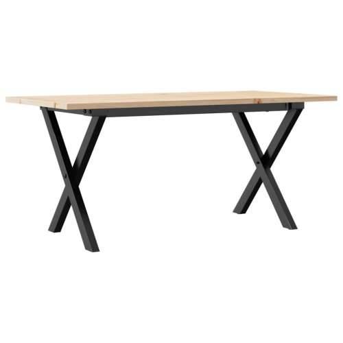 Stolić za kavu X-oblika 100x50x45cm borovina i čelik - 100 x 50 x 45 cm 1 Oblik slova X x-okvir Cijena