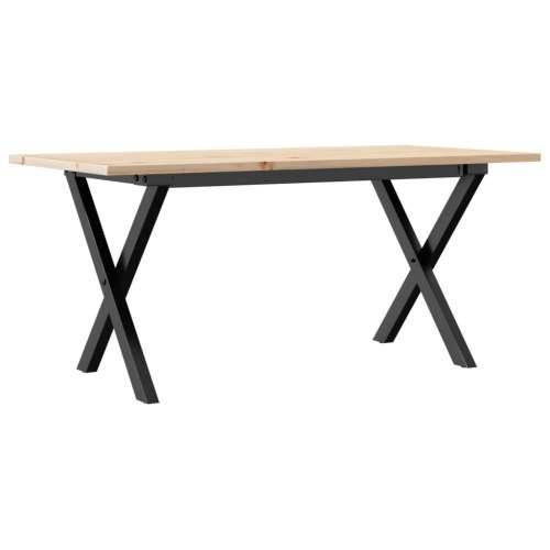 Stolić za kavu X-oblika 100x50x45cm borovina i čelik - 100 x 50 x 45 cm 1 Oblik slova X x-okvir Cijena