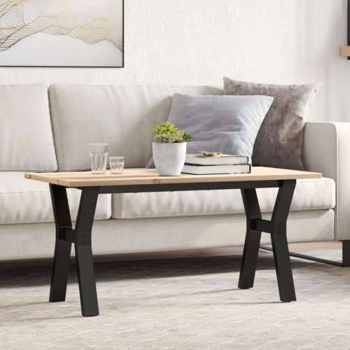 Stolić za kavu Y-oblika 100x50x45cm borovina i čelik - 100 x 50 x 45 cm 1 Oblik slova Y y-okvir Cijena