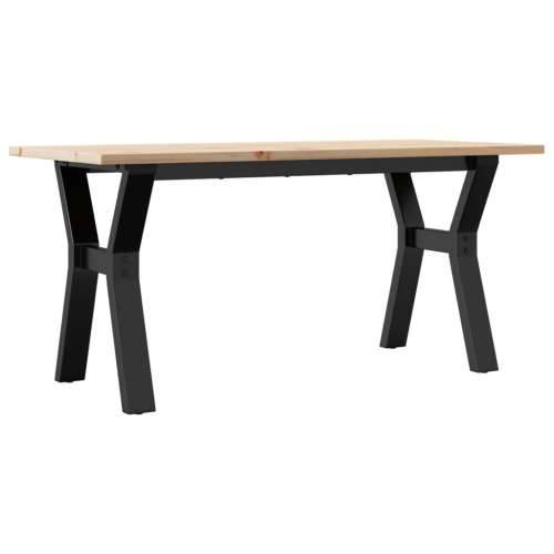 Stolić za kavu Y-oblika 100x50x45cm borovina i čelik - 100 x 50 x 45 cm 1 Oblik slova Y y-okvir Cijena