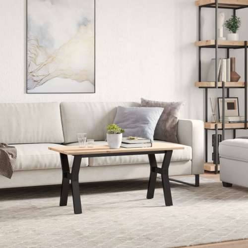 Stolić za kavu Y-oblika 100x50x45cm borovina i čelik - 100 x 50 x 45 cm 1 Oblik slova Y y-okvir Cijena