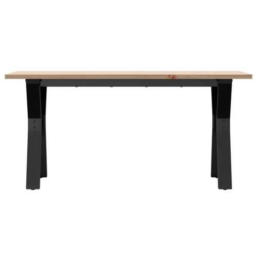Stolić za kavu Y-oblika 100x50x45cm borovina i čelik - 100 x 50 x 45 cm 1 Oblik slova Y y-okvir Cijena