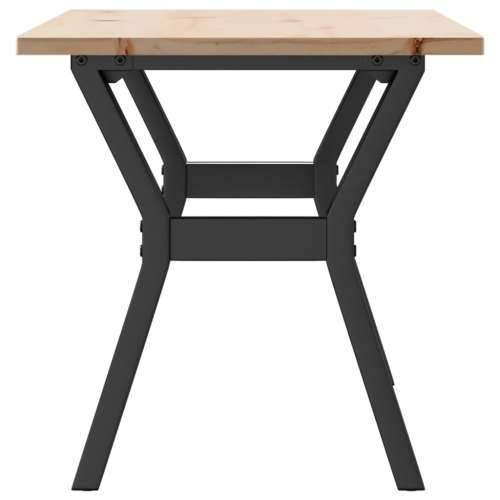 Stolić za kavu Y-oblika 100x50x45cm borovina i čelik - 100 x 50 x 45 cm 1 Oblik slova Y y-okvir Cijena