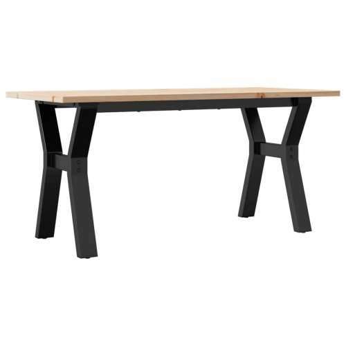 Stolić za kavu Y-oblika 100x50x45cm borovina i čelik - 100 x 50 x 45 cm 1 Oblik slova Y y-okvir Cijena