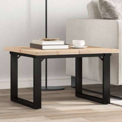 Stolić za kavu O-oblika 70x70x40,5 cm od borovine i čelik - 70 x 70 x 40.5 cm 1 O-oblik O-okvir Cijena