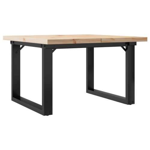 Stolić za kavu O-oblika 70x70x40,5 cm od borovine i čelik - 70 x 70 x 40.5 cm 1 O-oblik O-okvir Cijena
