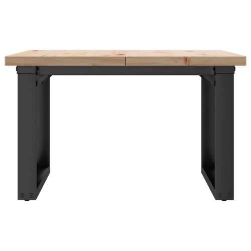 Stolić za kavu O-oblika 70x70x40,5 cm od borovine i čelik - 70 x 70 x 40.5 cm 1 O-oblik O-okvir Cijena