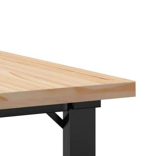 Stolić za kavu O-oblika 70x70x40,5 cm od borovine i čelik - 70 x 70 x 40.5 cm 1 O-oblik O-okvir Cijena