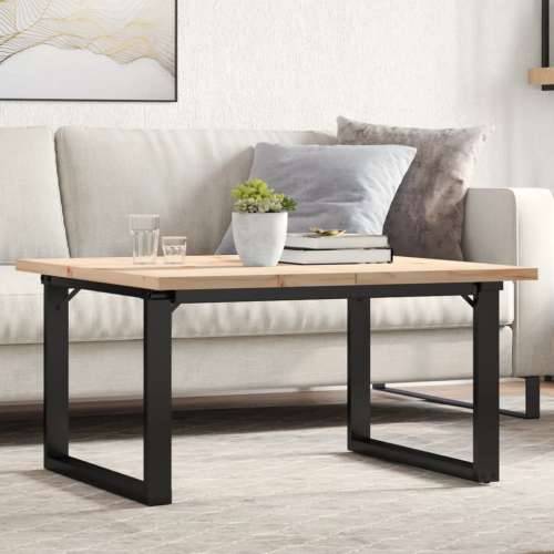 Stolić za kavu O-oblika 90x90x45,5 cm od borovine i čelik - 90 x 90 x 45.5 cm 1 O-oblik O-okvir Cijena