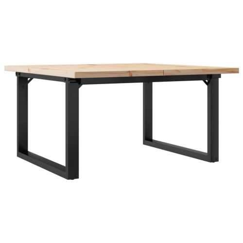 Stolić za kavu O-oblika 90x90x45,5 cm od borovine i čelik - 90 x 90 x 45.5 cm 1 O-oblik O-okvir Cijena