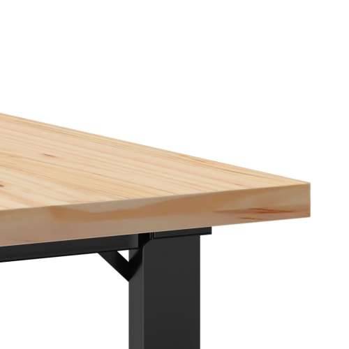 Stolić za kavu O-oblika 90x90x45,5 cm od borovine i čelik - 90 x 90 x 45.5 cm 1 O-oblik O-okvir Cijena