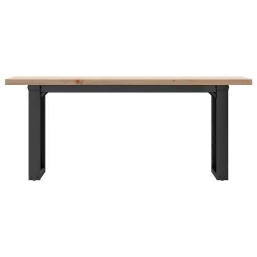 Stolić za kavu O-oblika 110x40x45,5 cm od borovine i čelik - 110 x 40 x 45.5 cm 1 O-oblik O-okvir Cijena