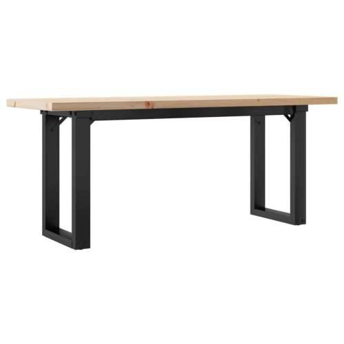 Stolić za kavu O-oblika 110x40x45,5 cm od borovine i čelik - 110 x 40 x 45.5 cm 1 O-oblik O-okvir Cijena