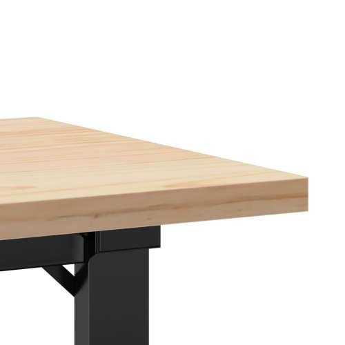 Stolić za kavu O-oblika 110x40x45,5 cm od borovine i čelik - 110 x 40 x 45.5 cm 1 O-oblik O-okvir Cijena