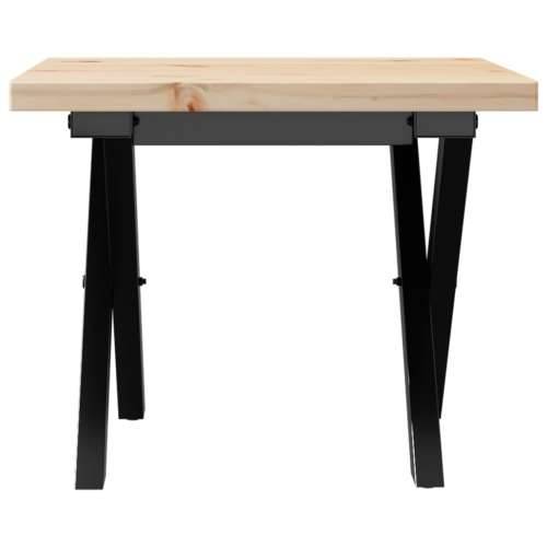 Stolić za kavu X-oblika 40 x 40 x 35,5 cm od borovine i čelik - 40 x 40 x 35.5 cm 1 Oblik slova X x-okvir Cijena