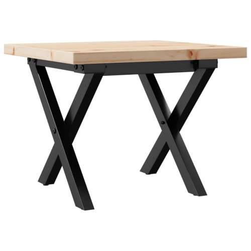 Stolić za kavu X-oblika 40 x 40 x 35,5 cm od borovine i čelik - 40 x 40 x 35.5 cm 1 Oblik slova X x-okvir Cijena