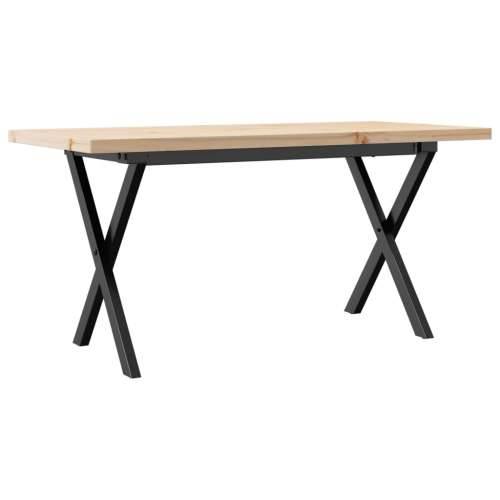 Stolić za kavu X-oblika 90x40x45,5 cm od borovine i čelik - 90 x 40 x 45.5 cm 1 Oblik slova X x-okvir Cijena
