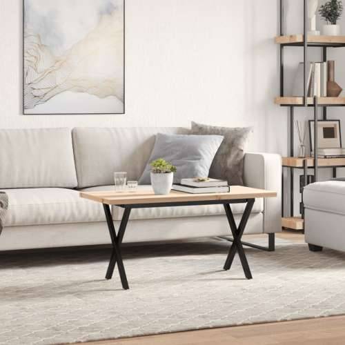 Stolić za kavu X-oblika 90x40x45,5 cm od borovine i čelik - 90 x 40 x 45.5 cm 1 Oblik slova X x-okvir Cijena