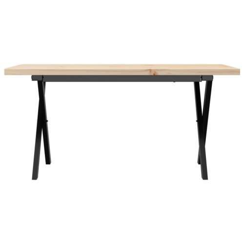 Stolić za kavu X-oblika 90x40x45,5 cm od borovine i čelik - 90 x 40 x 45.5 cm 1 Oblik slova X x-okvir Cijena