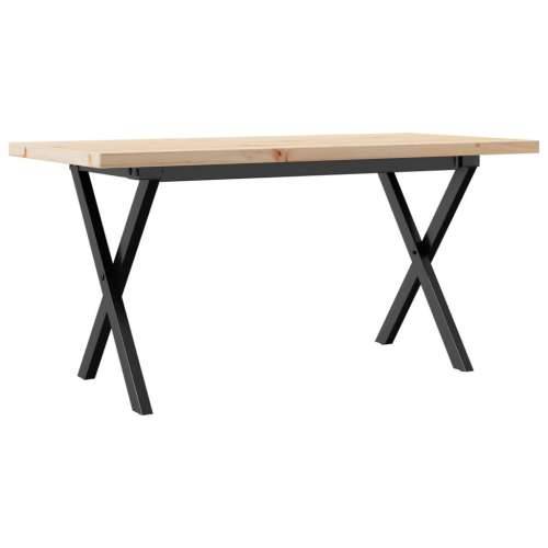 Stolić za kavu X-oblika 90x40x45,5 cm od borovine i čelik - 90 x 40 x 45.5 cm 1 Oblik slova X x-okvir Cijena